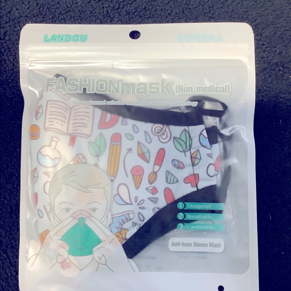 Reusable Cotton Activated Carbon Filter Face Mask